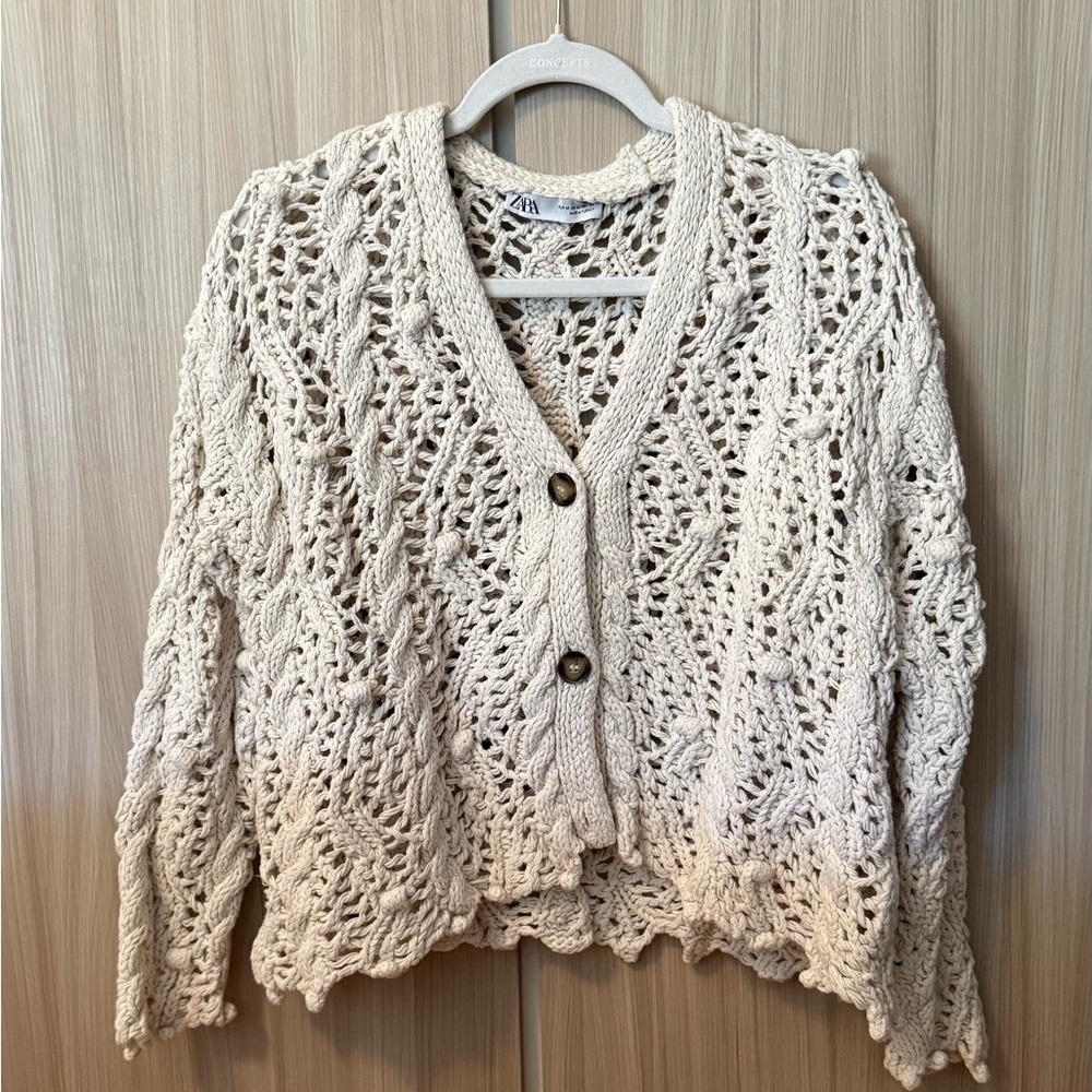 Zara Crochet Sweater